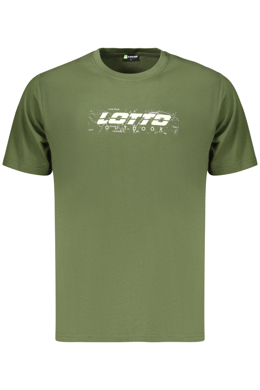 LOTTO T-SHIRT UOMO VERDE A MANICHE CORTE