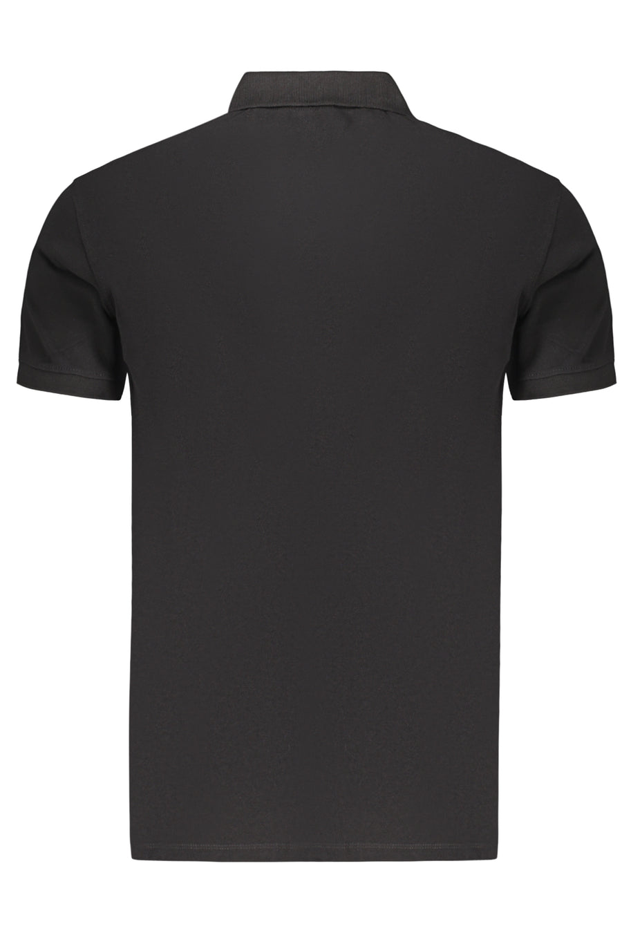 Marina Militare Navy Men's Black Short-Sleeved Polo Shirt