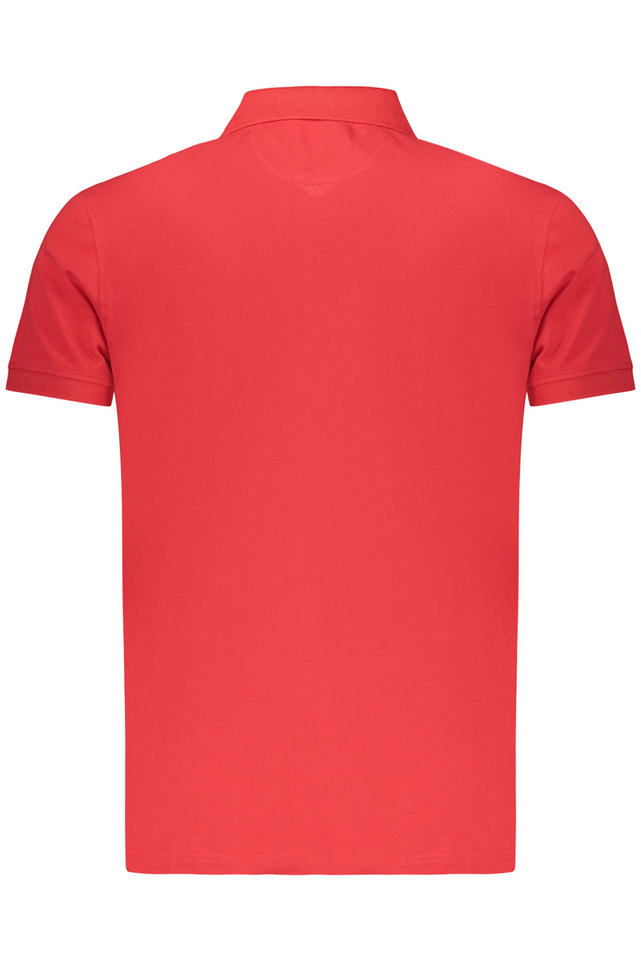 Marina Militare Men's Red Navy Short-Sleeve Polo Shirt