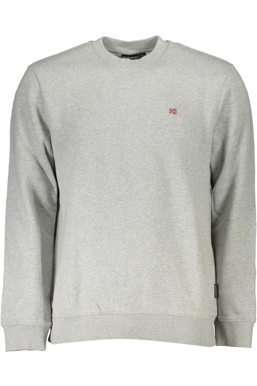Napapijri Men's Gray Zipless Sweatshirt