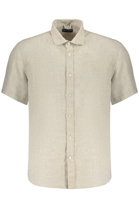 North Sails Men's Short-Sleeved Shirt, Beige