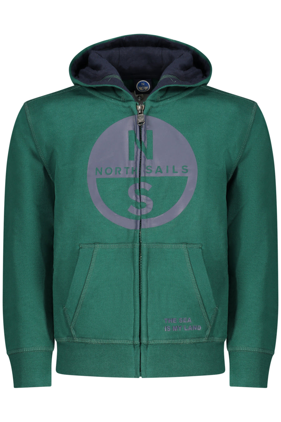 North Sails Children's Green Zip-Up Sweatshirt