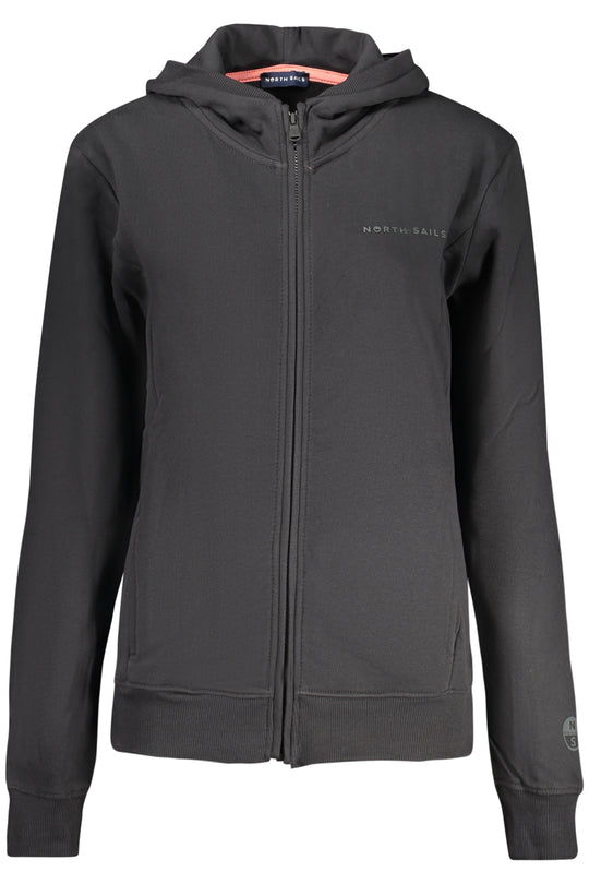 North Sails Women's Zip-Up Sweatshirt Black