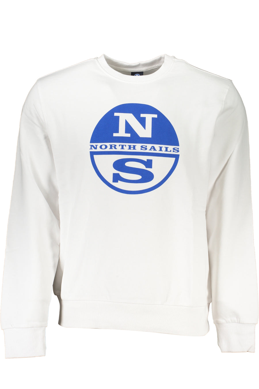 North Sails Men's White Zipless Sweatshirt