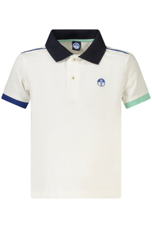 North Sails White Short Sleeved Polo Shirt for Children