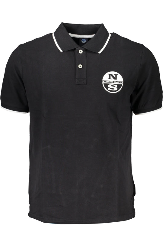 North Sails Men's Black Short Sleeved Polo Shirt