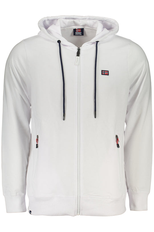 Norway 1963 Men's White Zip-Up Sweatshirt