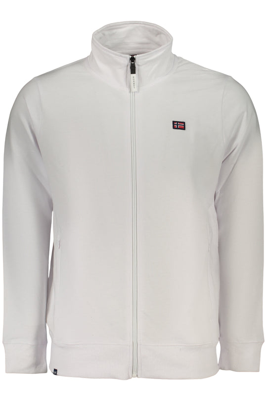 Norway 1963 Men's White Zip-Up Sweatshirt