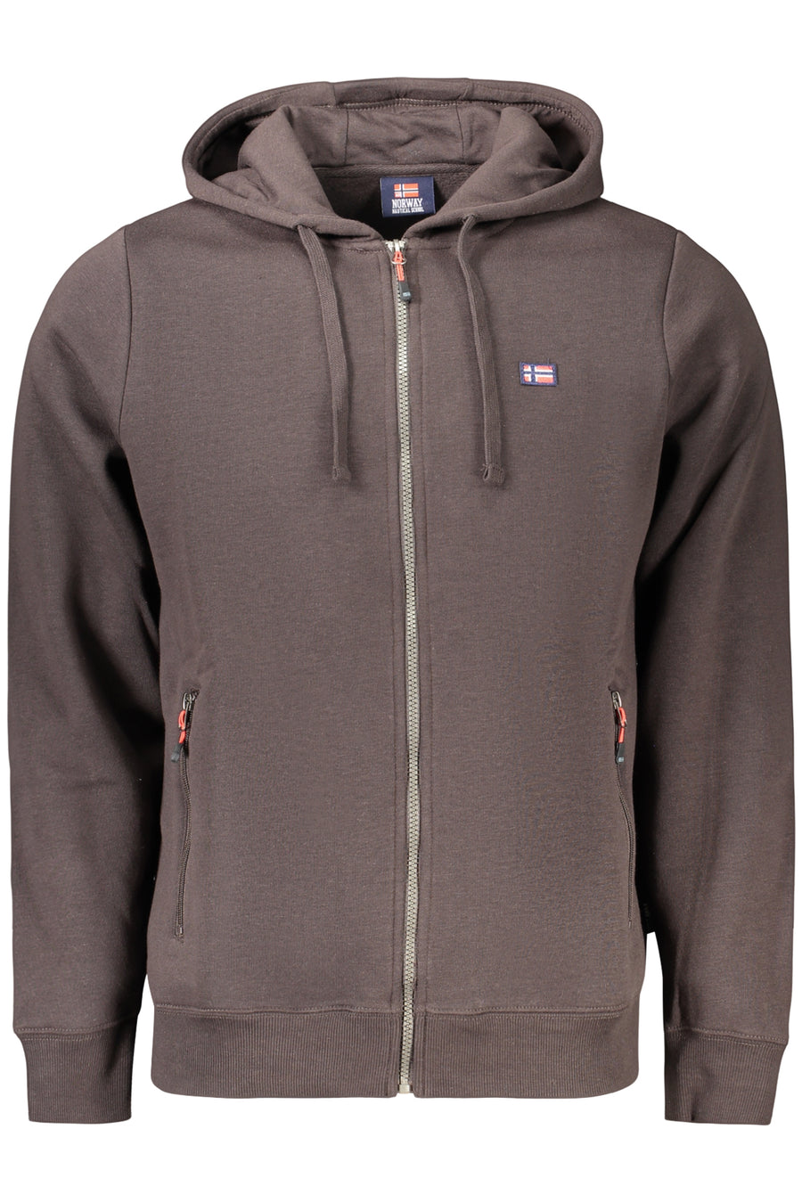 Norway 1963 Men's Brown Zip-Up Sweatshirt