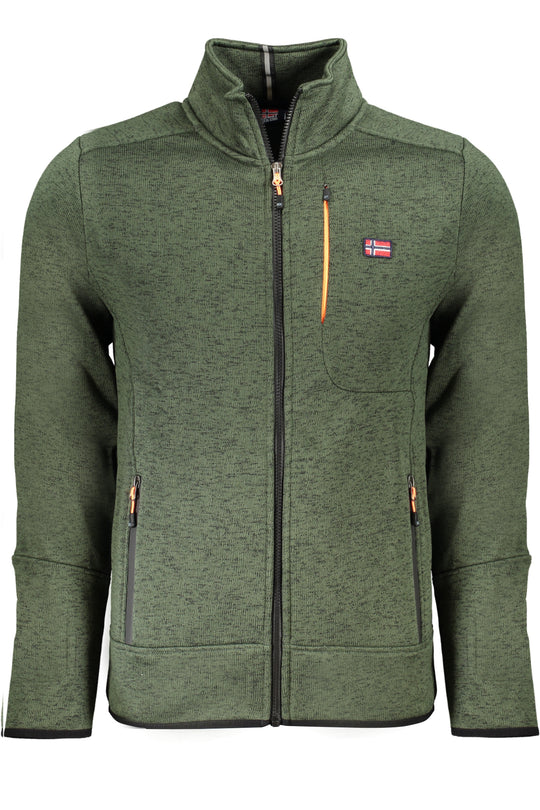 Norway 1963 Men's Zip-Up Sweatshirt Green