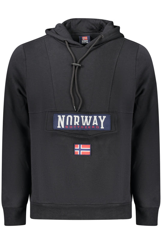 Norway 1963 Men's Black Zip-Up Sweatshirt