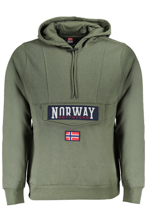 Norway 1963 Men's Zip-Up Sweatshirt Green