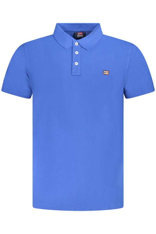 Norway 1963 Men's Blue Short Sleeve Polo Shirt