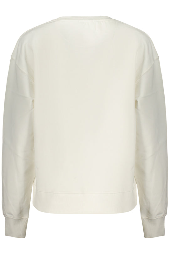 Pepe Jeans Women's White Zip-Up Sweatshirt