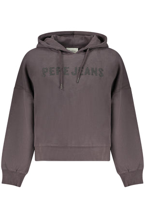 Pepe Jeans Women's Black Zip-Up Sweatshirt