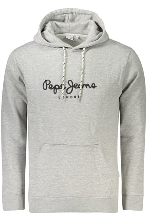 Pepe Jeans Men's Gray Zip-Up Sweatshirt