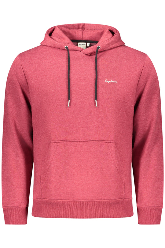 Pepe Jeans Men's Red Zip-Up Sweatshirt