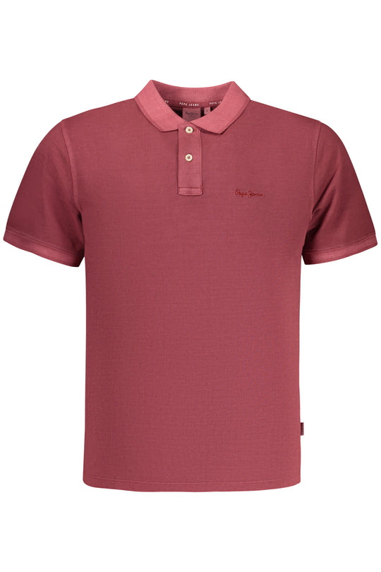 Pepe Jeans Men's Short-Sleeved Polo Shirt, Red