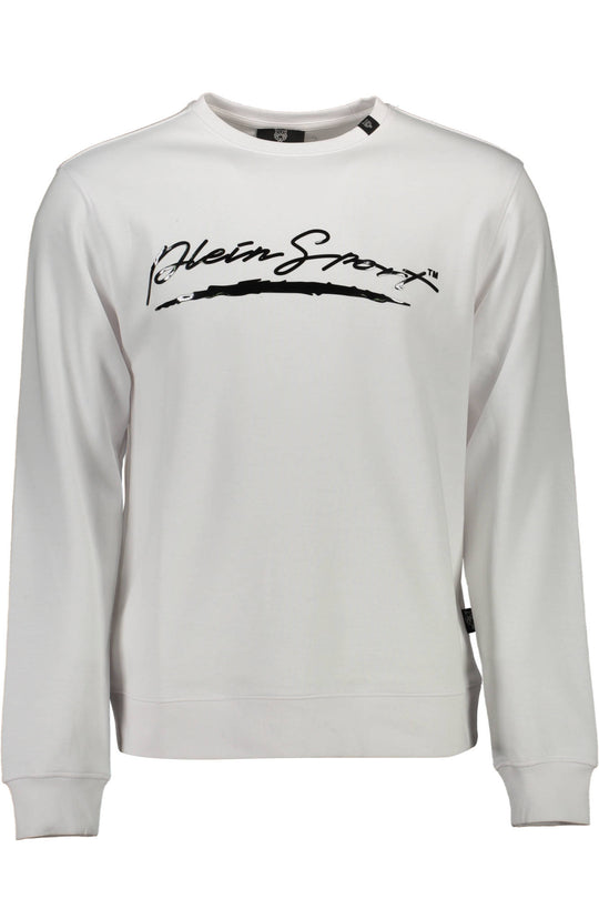 Plein Sport Men's Zip-Up Sweatshirt White