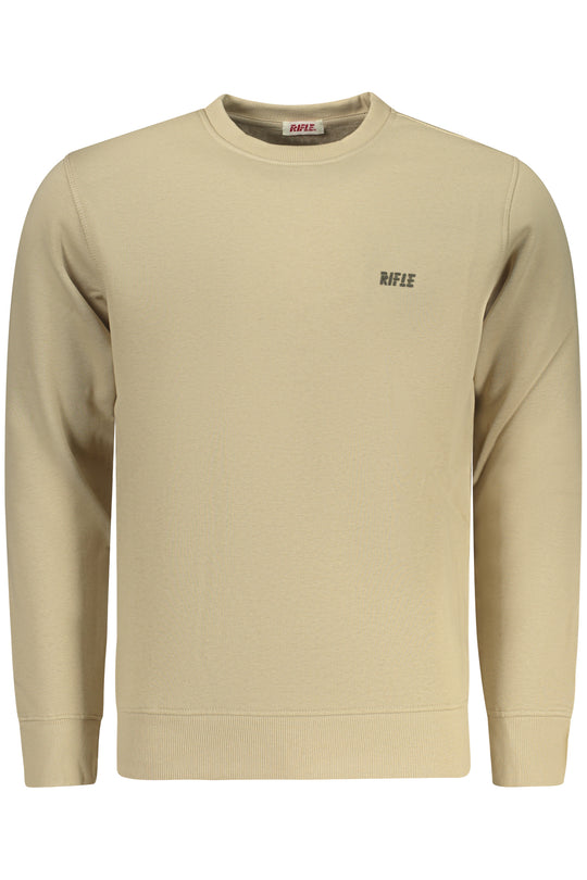 Rifle Men's Zip-Up Sweatshirt Beige