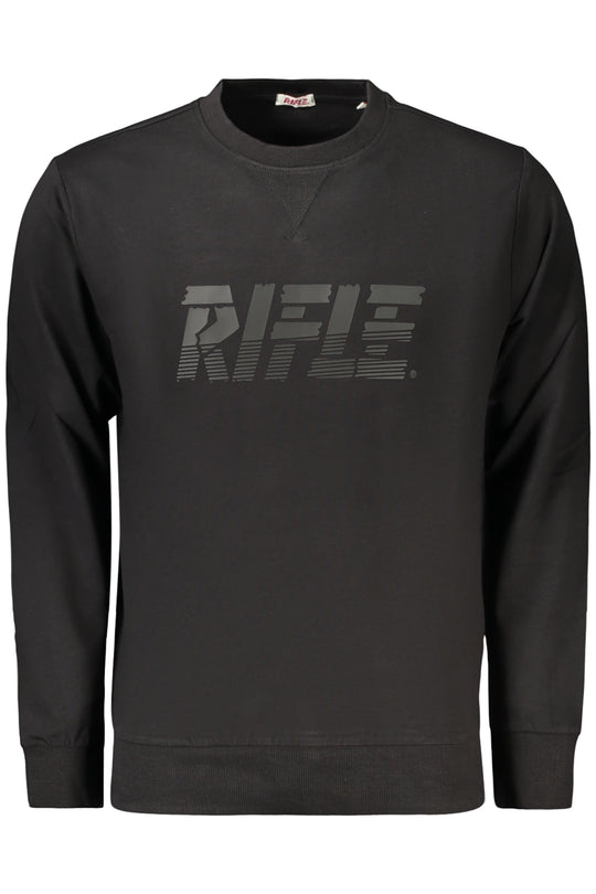Rifle Men's Black Zip-Up Sweatshirt