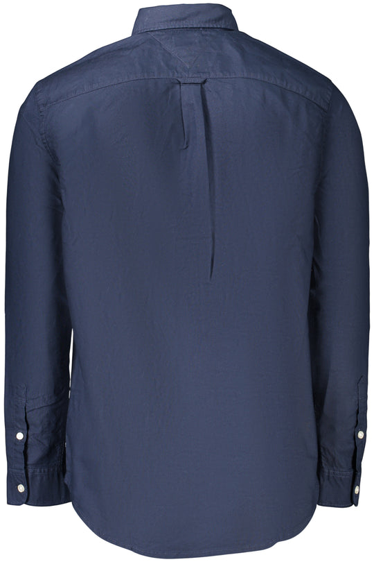 Tommy Hilfiger Men's Long-Sleeved Shirt, Blue