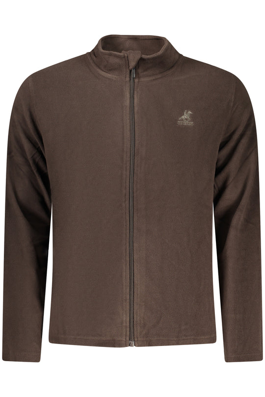 U.S. Grand Us Grand Men's Brown Zip-Up Sweatshirt