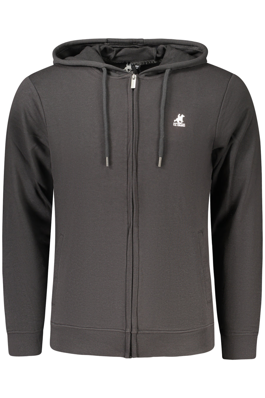 U.S. Grand Us Grand Men's Black Zip-Up Sweatshirt