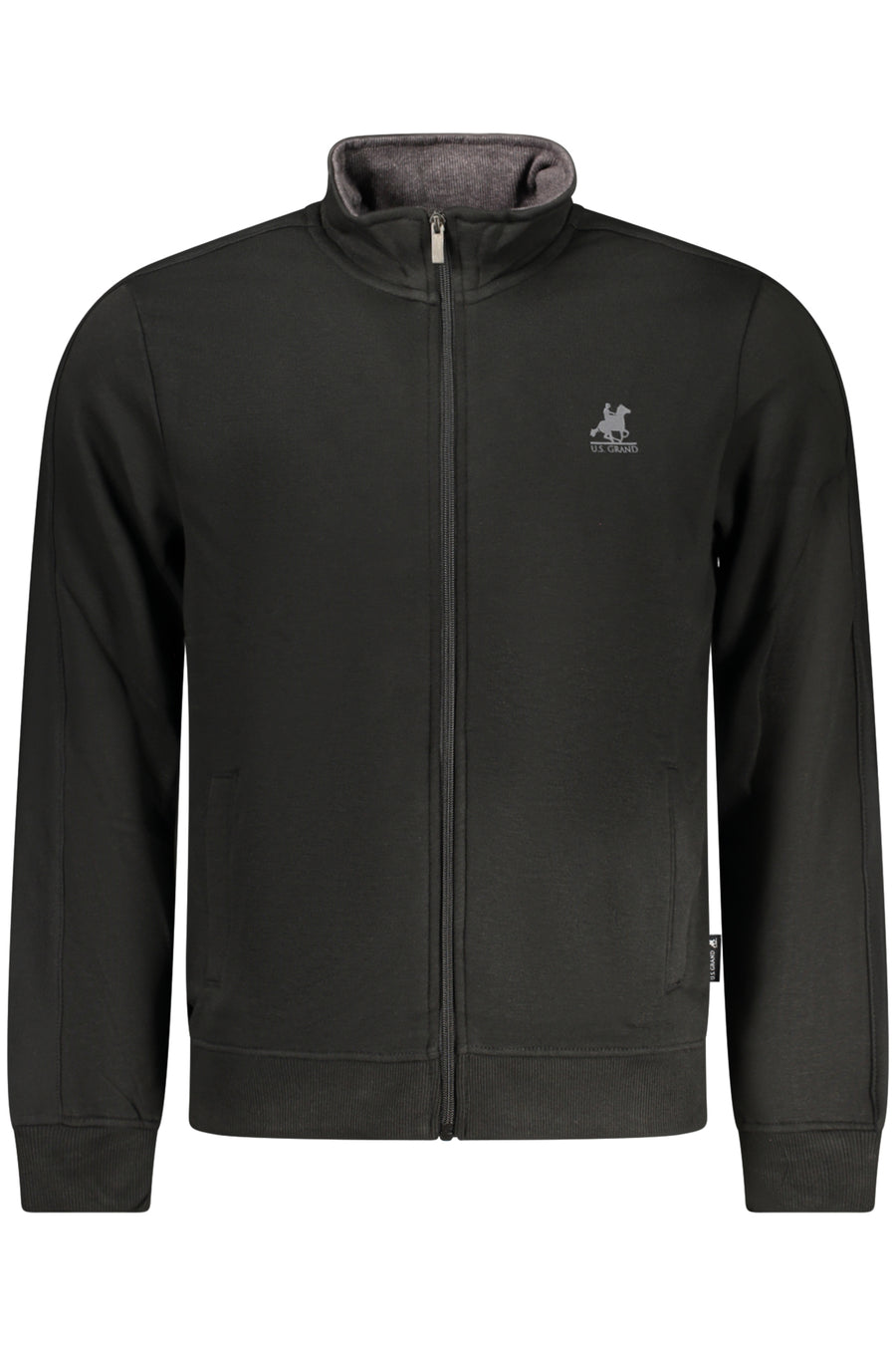 U.S. Grand Us Grand Men's Black Zip-Up Sweatshirt