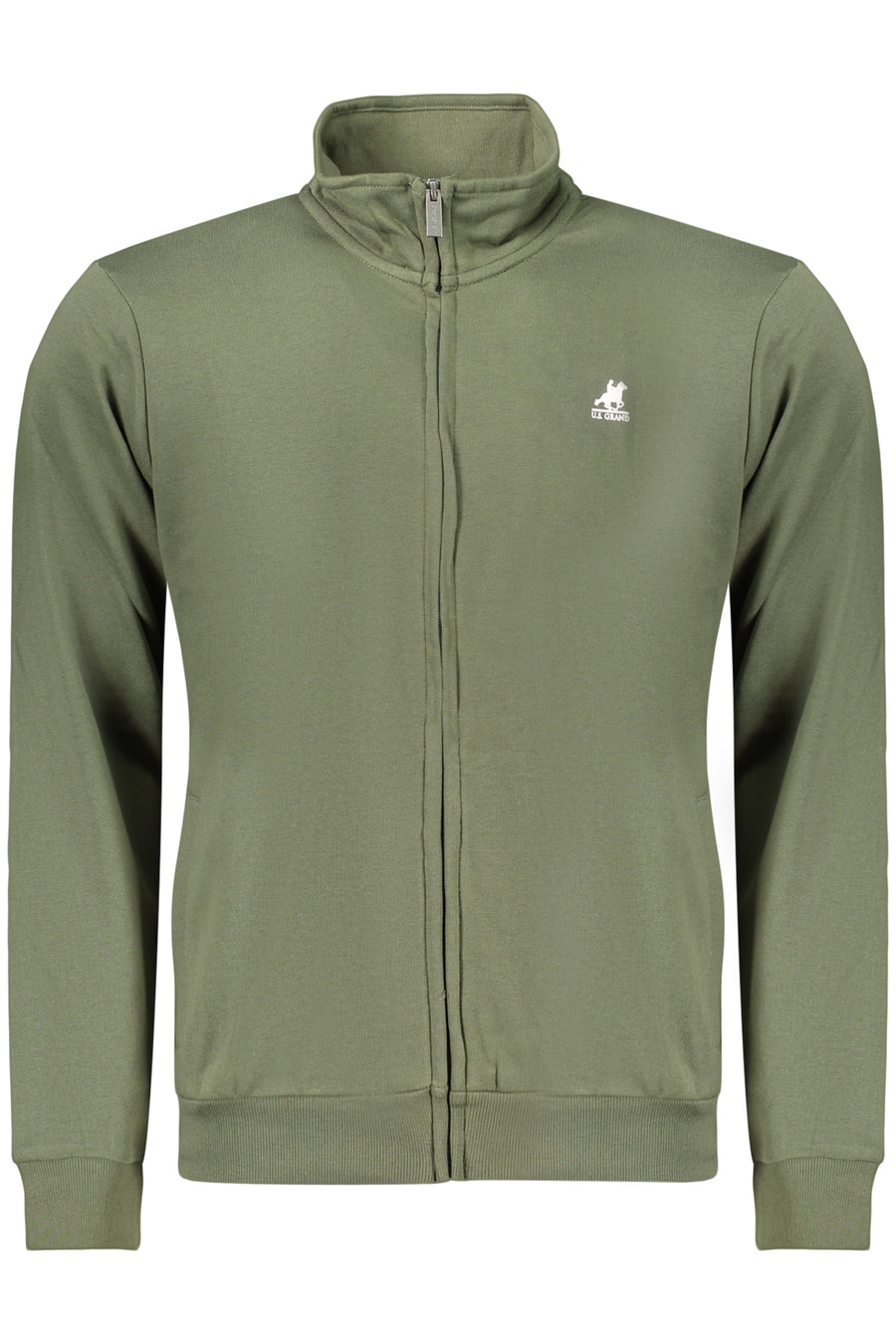 U.S. Grand Us Grand Men's Green Zip-Up Sweatshirt