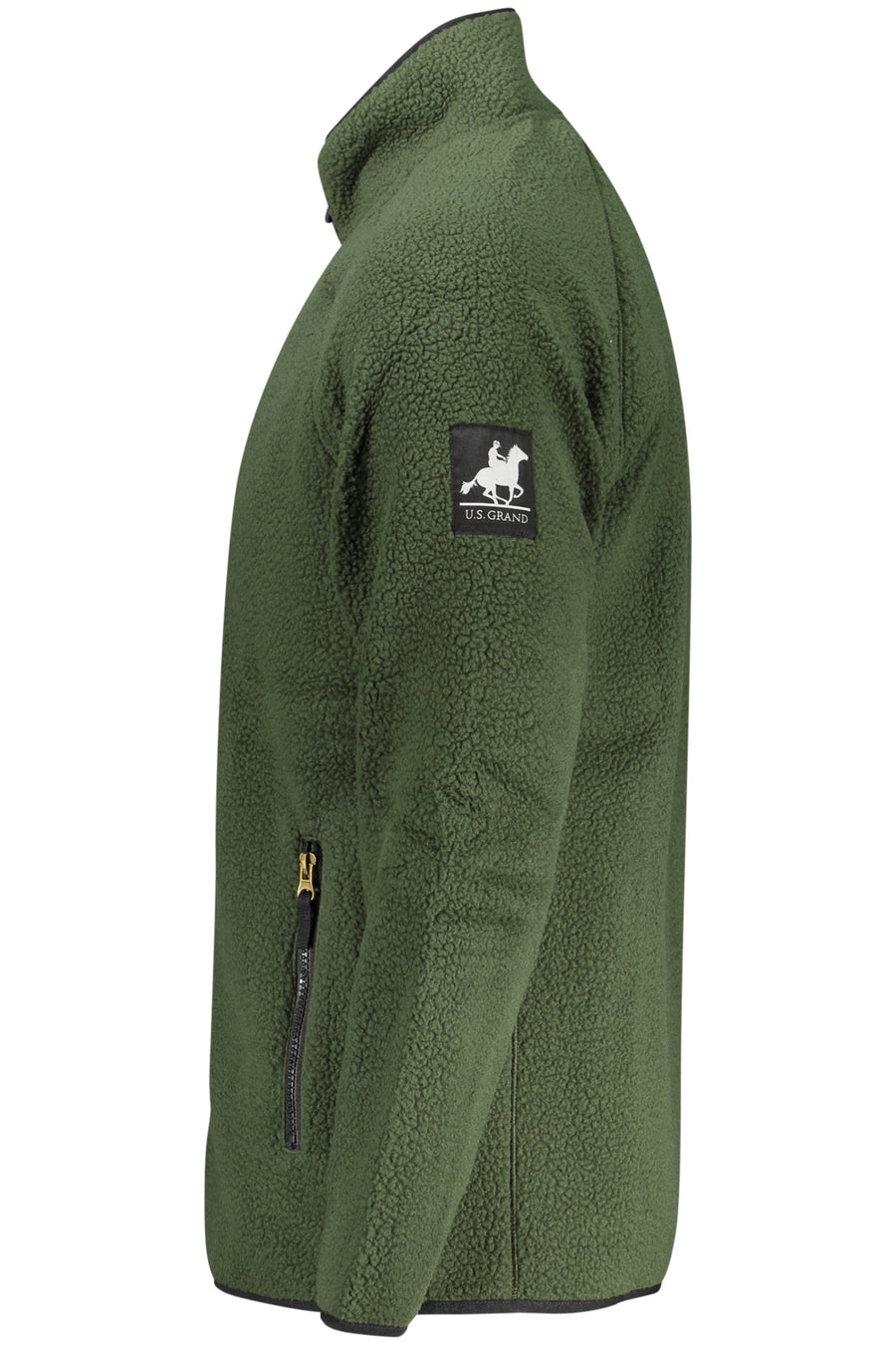 U.S. Grand Us Grand Men's Green Zip-Up Sweatshirt