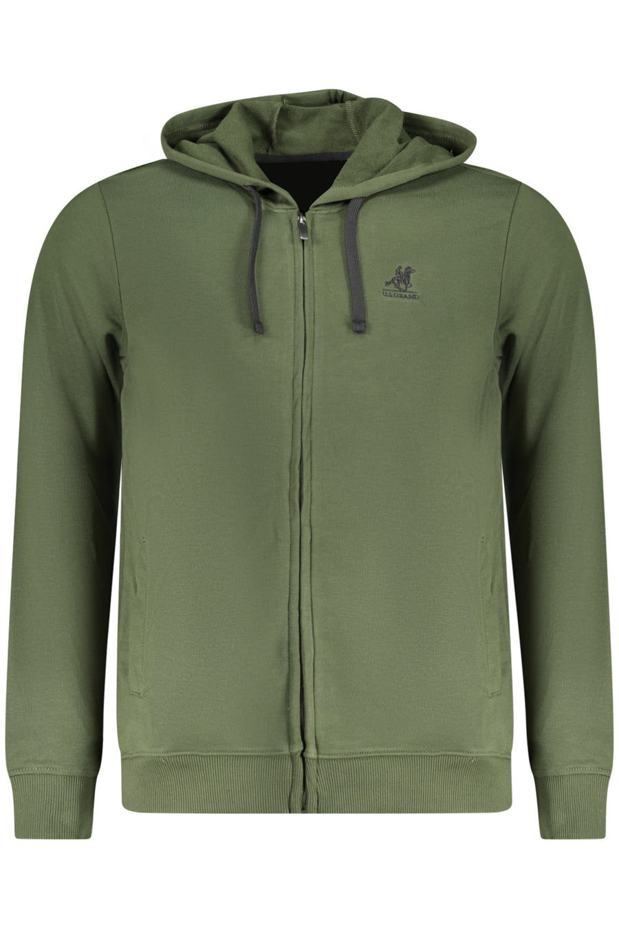 U.S. Grand Us Grand Men's Green Zip-Up Sweatshirt