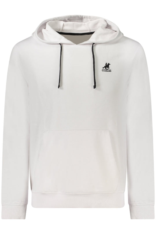 U.S. Grand Us Grand Men's White Zip-Up Sweatshirt