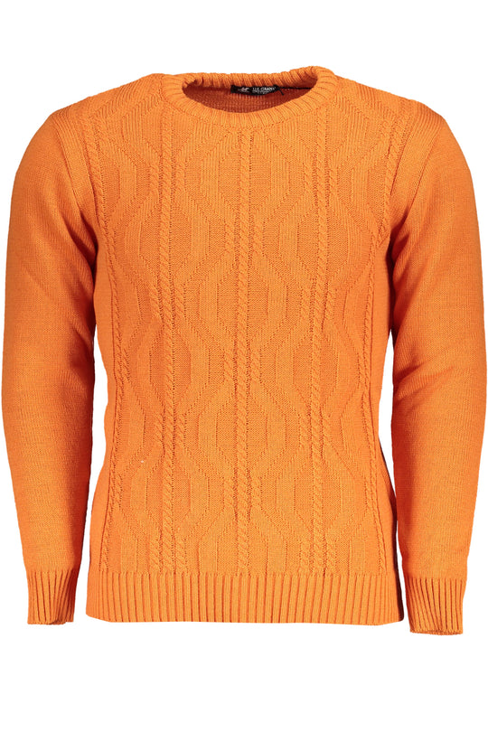 U.S. Grand Us Grand Men's Orange Sweater