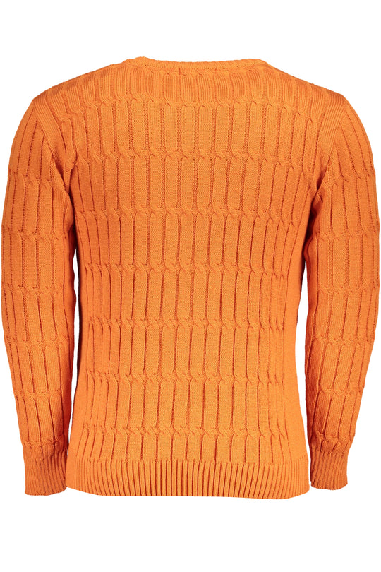 U.S. Grand Us Grand Men's Orange Sweater