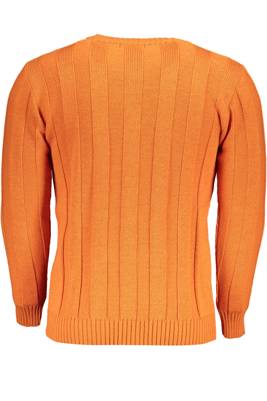 U.S. Grand Us Grand Men's Orange Sweater