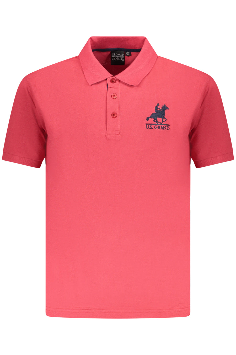 U.S. Grand Us Grand Men's Short-Sleeve Polo Shirt, Red