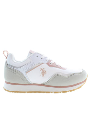 U.S. Polo Assn. Girls' White Sports Footwear